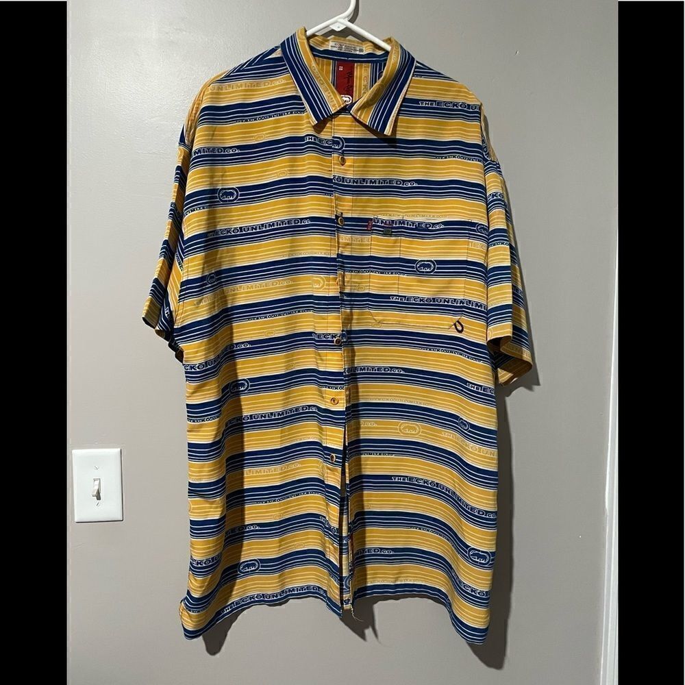 VINTAGE ECKO short sleeve button down shirt